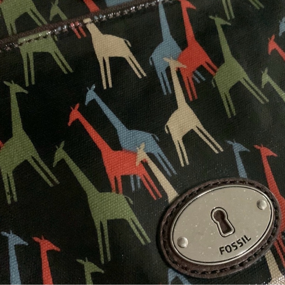 Fossil Giraffe Print Bag
